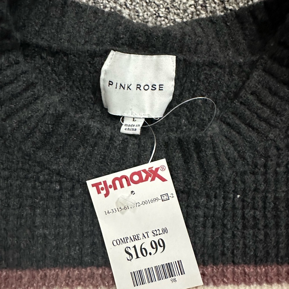 NWT Pink Rose sweater